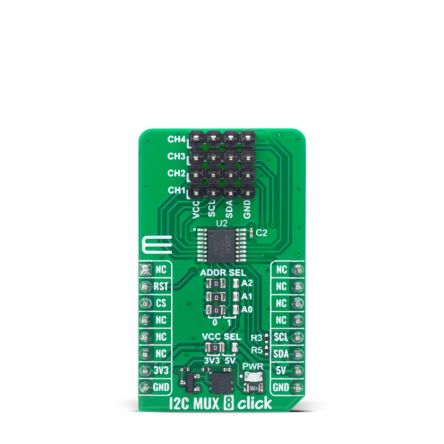 MikroElektronika I2C MUX 8 Click Sensor Add-On Board Add On Board for I2C Switch Industrial [MIKROE-6564]; 616-990