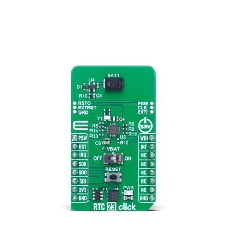 MikroElektronika RTC 23 Click Sensor Add-On Board Add On Board for Clock IC Industrial [MIKROE-6281]; 616-996