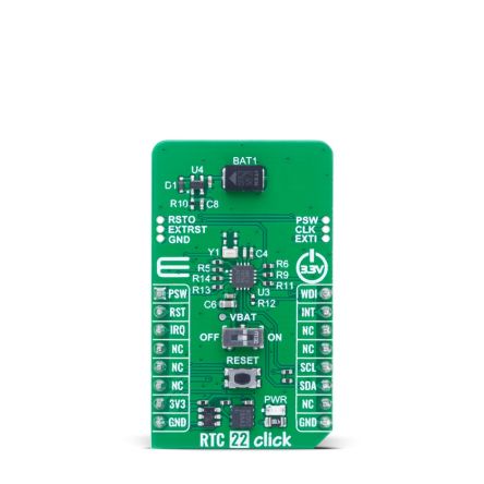 MikroElektronika RTC 22 Click Sensor Add-On Board Add On Board for Clock IC Industrial [MIKROE-6280]; 616-997