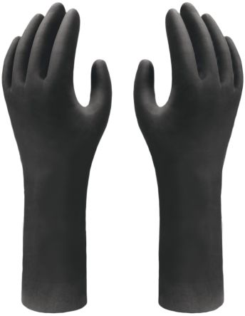 Showa Showa Black Nitrile Anti-Static Work Gloves, Size XL, Uncoated Coating [SHO7565]; 617-134
