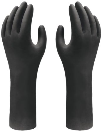 Showa Showa Black Nitrile Anti-Static Work Gloves, Size L, Uncoated Coating [SHO7565]; 617-135