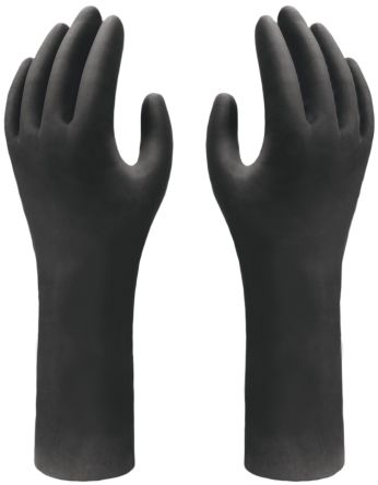Showa Showa Black Nitrile Anti-Static Work Gloves, Size M, Uncoated Coating [SHO7565]; 617-136