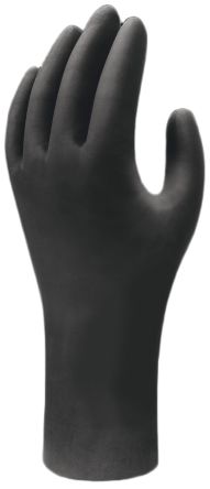 Showa Showa Black Nitrile Anti-Static Work Gloves, Size L, Uncoated Coating [SHO6112]; 618-013
