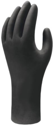 Showa Showa Black Nitrile Anti-Static Work Gloves, Size M, Uncoated Coating [SHO6112]; 618-014