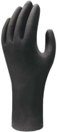 Showa Showa Black Nitrile Anti-Static Work Gloves, Size S, Uncoated Coating [SHO6112]; 618-015