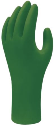 Showa Showa Green Nitrile Anti-Static Work Gloves, Size XXL, Uncoated Coating [SHO6110]; 618-017