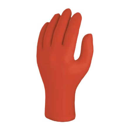 Skytec SKY Red Powder-Free Nitrile Disposable Gloves, Size M, 10 per Pack [SKY98]; 618-152