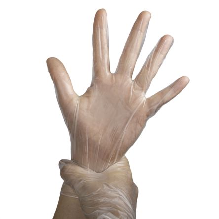 Skytec SKG Clear Powder-Free Nitrile Disposable Gloves, Size XS, 10Gloves per Pack [SKG00450A]; 618-167