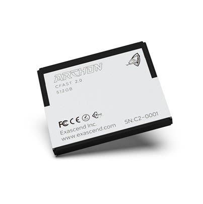 Exascend EXSC3X512GB CFast 512 GB 3D TLC Compact Flash Card [EXSC3X512GB]; 618-565