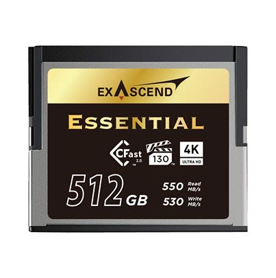 Exascend CFast Card, 512GB [EXSD3X512GB]; 618-570