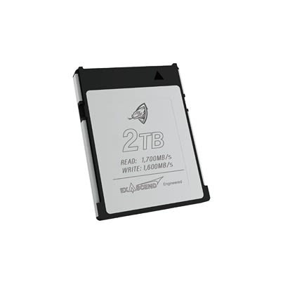 Exascend EXPC3E002TBI CFexpress Type B 2 TB 3D TLC Compact Flash Card [EXPC3E002TBI]; 618-574