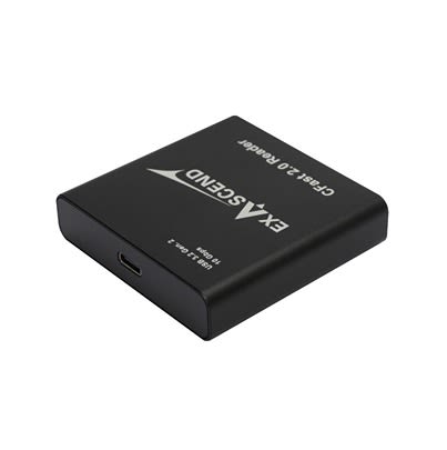 Exascend 1 port USB 3.2 Memory Card Reader for Cfast Memory Cards [EXCRCFT1]; 618-583