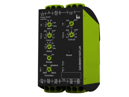 Tele Phase Monitoring Relay, 1, 3 Phase, DIN Rail [G4CM690V16ATL20 230VAC]; 618-805
