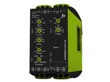 Tele Phase Monitoring Relay, 1, 3 Phase, 24 → 240V ac, DIN Rail [G4BM690V16ATL20]; 618-813