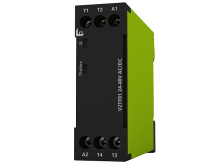 Tele Temperature Monitoring Relay, SPST, DIN Rail [V2TF01 24-48V AC/DC]; 618-815