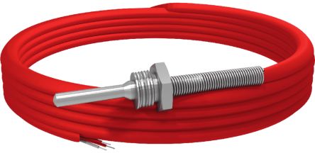 Emko PT1000 Temperature Sensor, 6mm Dia, 50mm Long, +400°C Max [RT-M06-L050-K01 (1000).0059]; 618-828