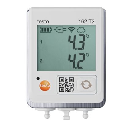 Testo TESTO 162 T2 Temperature Data Logger Data Logger, Wi-Fi, 2 Input Channel(s) [0572 1622]; 619-097