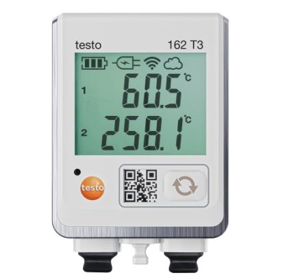 Testo TESTO 162 T3 Temperature Data Logger Data Logger, Wi-Fi, 2 Input Channel(s) [0572 1623]; 619-102