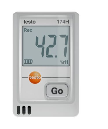 Testo TESTO 174 H MINI Temperature & Humidity Data Logger Data Logger, USB 2.0, 2 Input Channel(s) [0572 1741 01]; 619-144