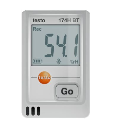 Testo TESTO 174 H BT Temperature & Humidity Data Logger Data Logger, Bluetooth, 2 Input Channel(s) [0572 1743 01]; 619-158