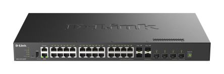 D-Link 10G Layer 3 Stackable Managed Switch 4 x 10G SFP+ ports and 4 x 10/25G SFP28 ports, Managed 32 Port Network [DXS-3410-32XY/B]; 619-662