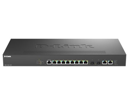 D-Link Multi-Gigabit Smart Managed PoE+ Switch with 2 x 10GBASE-T and 2 x SFP+ ports, Managed 12 Port Network Switch [DMS-1250-12TP/B]; 619-668