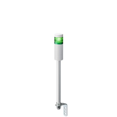 Patlite LR5 Series Green Signal Tower, 1 Lights, 24 V dc, Pole Mount [LR5-102LENW-G]; 621-232
