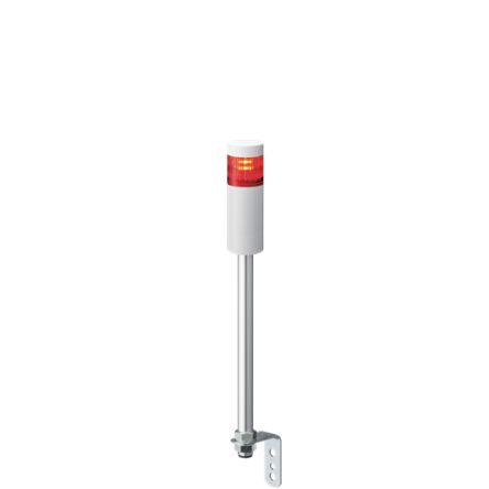 Patlite LR5 Series Red Signal Tower, 1 Lights, 24 V dc, Pole Mount [LR5-102LENW-R]; 621-236