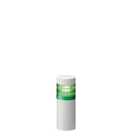 Patlite LR5 Series Green Signal Tower, 1 Lights, 24 V dc, Direct Mount [LR5-102WENW-G]; 621-239