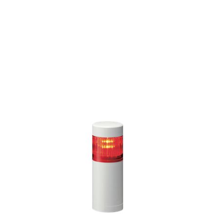 Patlite LR5 Series Red Signal Tower, 1 Lights, 24 V dc, Direct Mount [LR5-102WENW-R]; 621-241