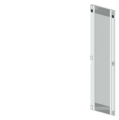 Siemens 8PQ2197 Series Lockable Sheet Steel RAL 7035 Transparent Door, 2000mm H, 1m W, 25mm D for Use with SIVACON S4 [8PQ2197-1BA20]; 621-276
