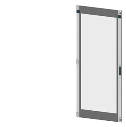 Siemens 8PQ2197 Series Lockable Sheet Steel RAL 7035 Transparent Door, 2000mm H, 800mm W, 25mm D for Use with SIVACON S4 [8PQ2197-8BA07]; 621-313