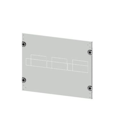Siemens 8PQ2040 Series Sheet Steel Cover, 400mm H, 600mm W, 10mm L for Use with Cabinet [8PQ2040-6BA26]; 621-434