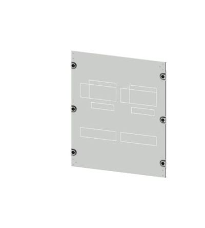 Siemens 8PQ2060 Series Sheet Steel Cover, 600mm H, 600mm W, 10mm L for Use with Cabinet [8PQ2060-6BA26]; 621-484