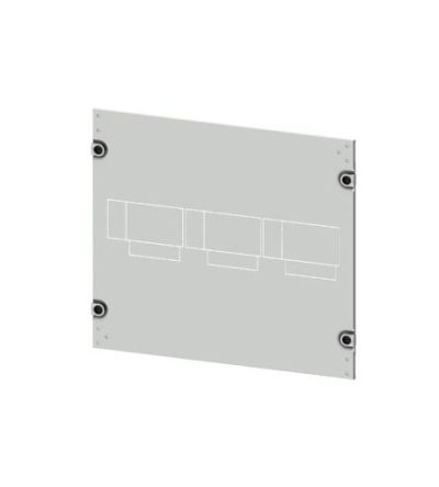 Siemens 8PQ2045 Series Sheet Steel Cover, 450mm H, 600mm W, 10mm L for Use with Cabinet [8PQ2045-6BA11]; 621-531
