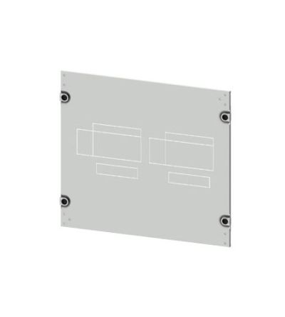 Siemens 8PQ2045 Series Sheet Steel Cover, 450mm H, 600mm W, 10mm L for Use with Cabinet [8PQ2045-6BA14]; 621-532