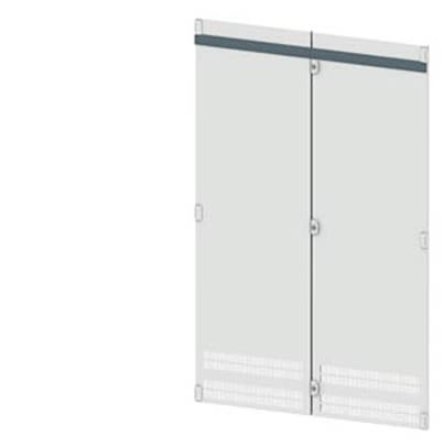 Siemens 8PQ2197 Series Lockable Sheet Steel RAL 7035 Double Door, 2000mm H, 1.2m W, 25mm D for Use with SIVACON S4 [8PQ2197-2BA11]; 621-665