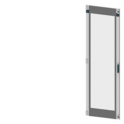 Siemens 8PQ2197 Series Lockable Sheet Steel RAL 7035 Transparent Door, 2000mm H, 600mm W, 25mm D for Use with SIVACON S4 [8PQ2197-6BA07]; 621-752