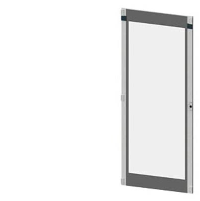 Siemens 8PQ2197 Series Lockable Sheet Steel RAL 7035 Transparent Door, 2000mm H, 800mm W, 25mm D for Use with SIVACON S4 [8PQ2197-8BA10]; 621-757