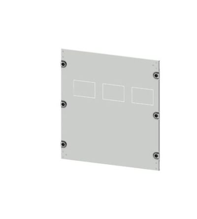 Siemens 8PQ2055 Series Sheet Steel Cover, 550mm H, 600mm W, 10mm L for Use with Cabinet [8PQ2055-6BA21]; 621-834