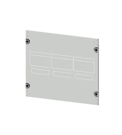 Siemens 8PQ2045 Series Sheet Steel Cover, 450mm H, 600mm W, 10mm L for Use with Cabinet [8PQ2045-6BA12]; 621-880