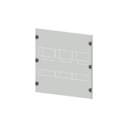 Siemens 8PQ2055 Series Sheet Steel Cover, 550mm H, 600mm W, 10mm L for Use with Cabinet [8PQ2055-6BA20]; 621-890