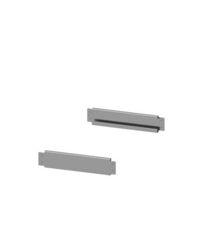 Siemens 8PQ1016 Series Grey Sheet Steel Modular Panel, 100mm H, 600mm W, 25mm D, for Use with Standard Frame [8PQ1016-0BA02]; 621-953