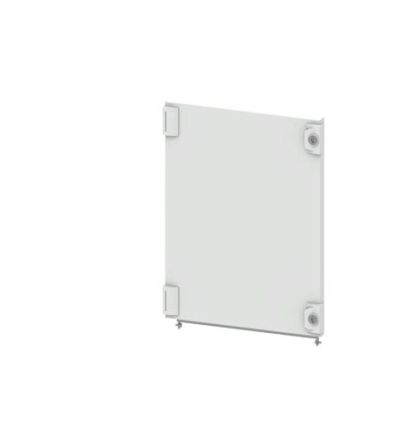 Siemens 8PQ2055 Series Sheet Steel RAL 7035 Module Door, 550mm H, 400mm W, 25mm D for Use with Sivacon S4 [8PQ2055-4BA11]; 621-989