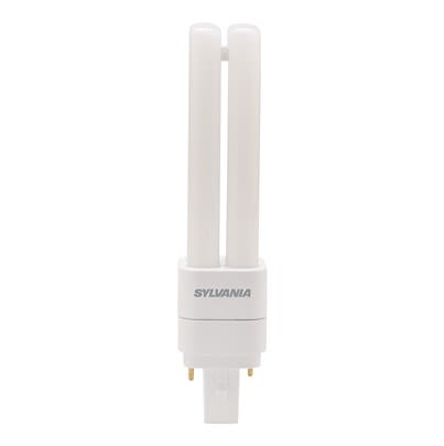 Sylvania ToLEDo Lynx G24D LED Bulbs 7 W(18W), 4000K, Cool White, U Bend shape [30222]; 622-231