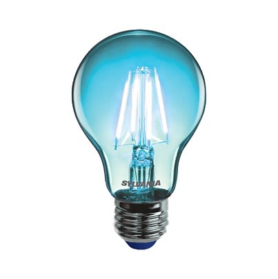 Sylvania ToLEDo Retro E27 LED Bulbs 4 W, Blue, Pear shape [86308]; 622-236