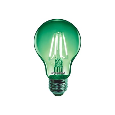 Sylvania ToLEDo Retro E27 LED Bulbs 4 W, Green, Pear shape [86309]; 622-238