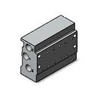 SMC SY3000 series 5 station G 1/8 Manifold Base for use with Valve, SS5Y3-41-05-M5F-Q [SS5Y3-41-05-M5F-Q]; 622-869