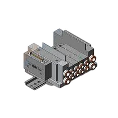 SMC SY5000 series 4 station One-Touch Fitting 6 mm Manifold Base for use with Valve, SS5Y5-10F1-04B-C6-NA [SS5Y5-10F1-04B-C6-NA]; 622-873