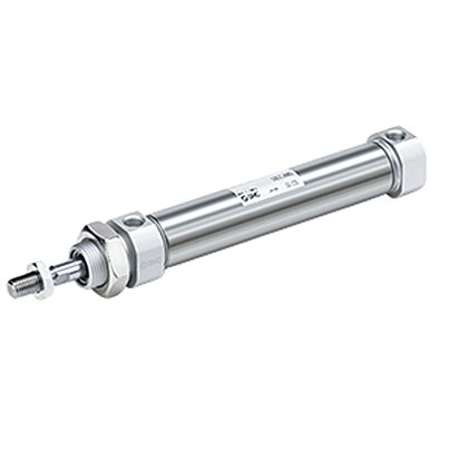 SMC Pneumatic Piston Rod Cylinder - C85N25-5, 25mm Bore, 5mm Stroke, C85 Series [C85N25-5]; 622-913